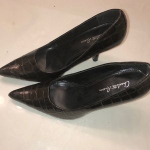 Brown Snakeskin Stiletto Pumps Charlotte Russe